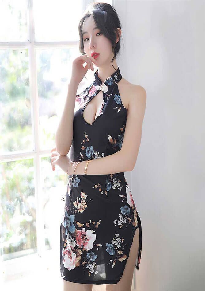 Sexy Cheongsam Traditional Qipao Babydoll Cosplay Lingerie Costume (1) Sexy Cheongsam Traditional Qipao Babydoll Cosplay Lingerie Costume